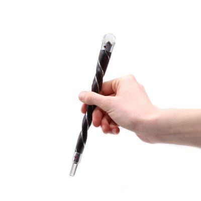 Twisted Wood and Rock Quartz Wand