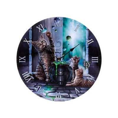 Wall Clock - Lisa Parker Hubble Bubble Cat and Kitten