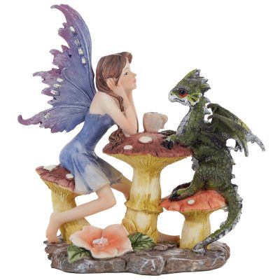 Collectable Woodland Spirit Dragon Tea Party Fairy
