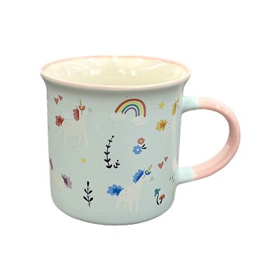 Porcelain Fine Rimmed Mug - Unicorn Magic