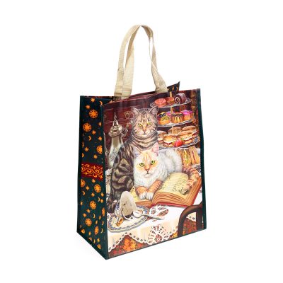 Durable Reusable Shopping Bag - Lisa Parker Brewed Prophecies Cat