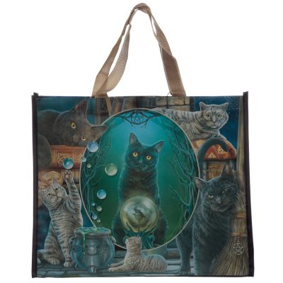 Durable Reusable Shopping Bag - Lisa Parker Magic Cat Montage