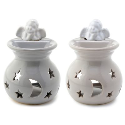 Ceramic Cherub Moon and Starts Eden Oil and Wax Burner