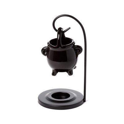 Ceramic Hanging Ceramic Oil Burner - Black Cauldron