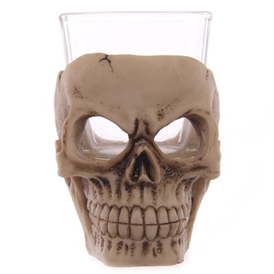 Fantasy Glass and Resin Skull Shot Glasses