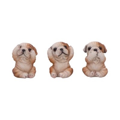 Three Wise Bulldogs 7.5cm